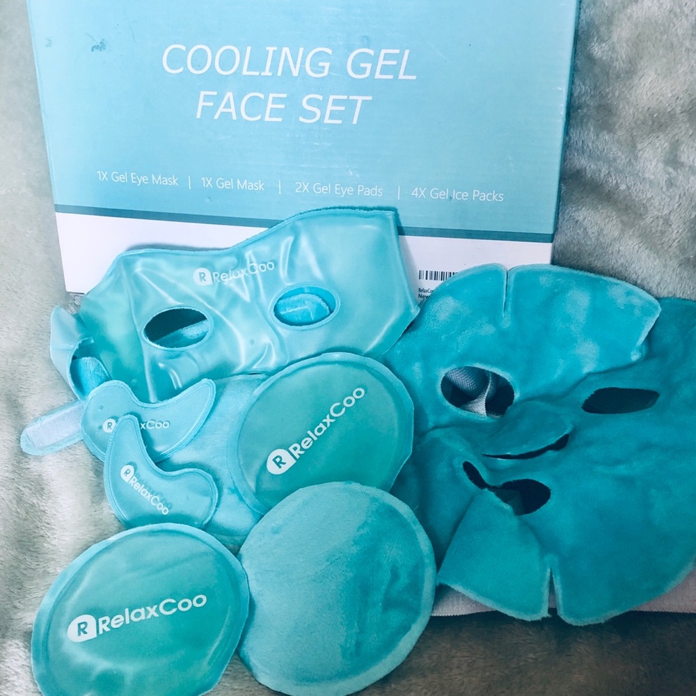 RelaxCoo Cooling Gel Face Set Hot Cold 8 pc Set